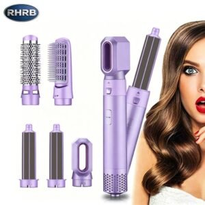 RHRB 5-in-1 Hot Air Comb Automatic Curling Iron Multifunctional Curl and Straight Dual-Use Constant Temperature Hair